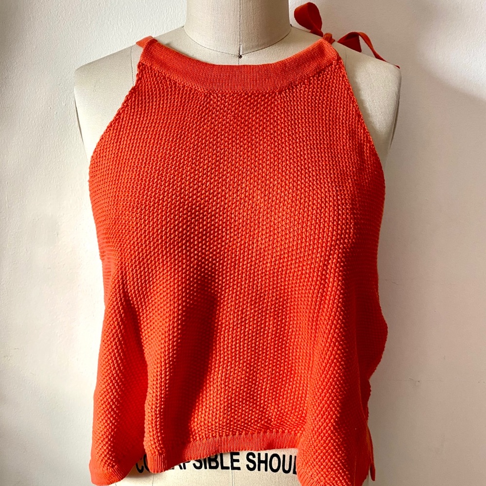 MinkPink Orange Halter top